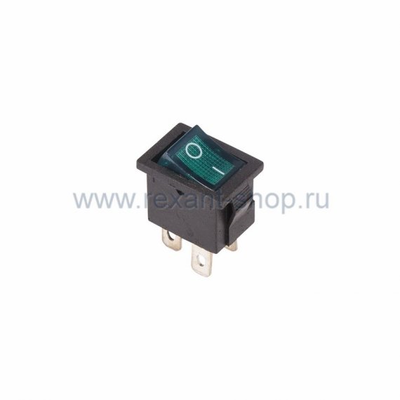 Фотография товара 'Rexant Выключатель клавишный 250V 6А (4с) 36-2193'