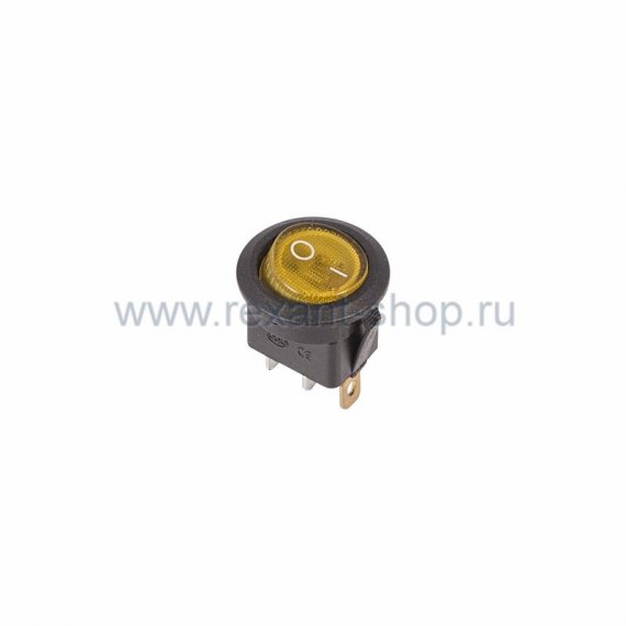 Фотография товара 'Rexant Выключатель клавишный круглый 250V 6А (3с) 36-2572'
