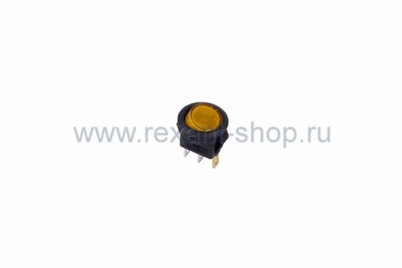 Фотография товара 'Rexant Выключатель клавишный круглый 250V 6А (3с) 36-2532'
