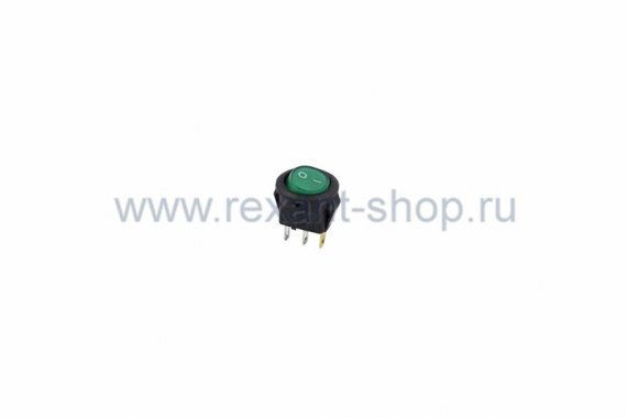 Фотография товара 'Rexant Выключатель клавишный круглый 250V 6А (3с) 36-2533'