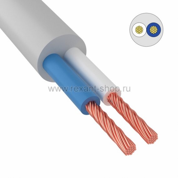 Фотография товара 'Rexant Провод ПВС 2x4,0 мм 01-8038-4'