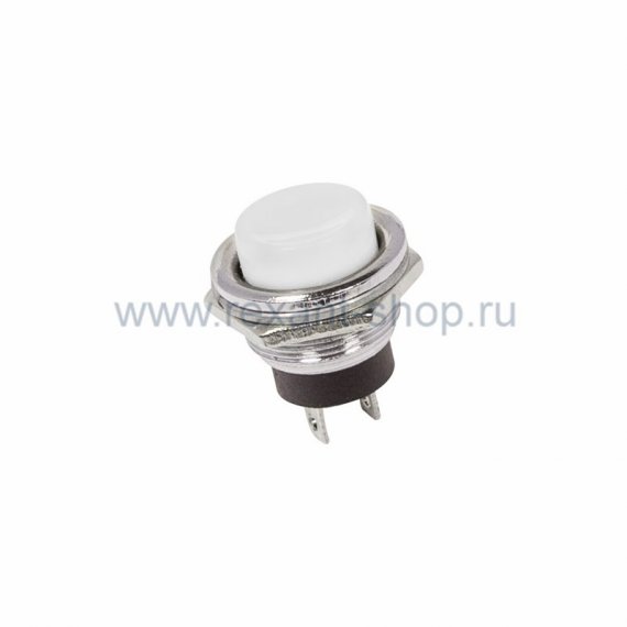 Фотография товара 'Rexant Выключатель-кнопка маталл 220V 2А 36-3355'
