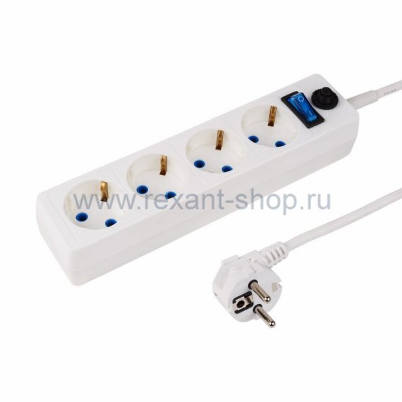 Фотография товара 'Rexant Сетевой фильтр 4 гнезда 3м 11-9527'