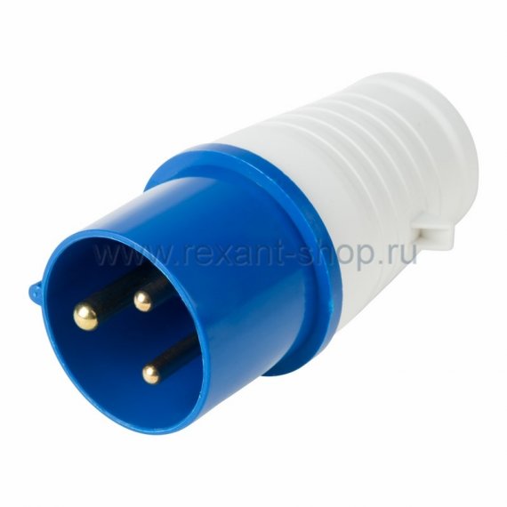 Фотография товара 'Rexant Вилка 023 переносная 2Р+РЕ 32А 220В IP44 11-8903'
