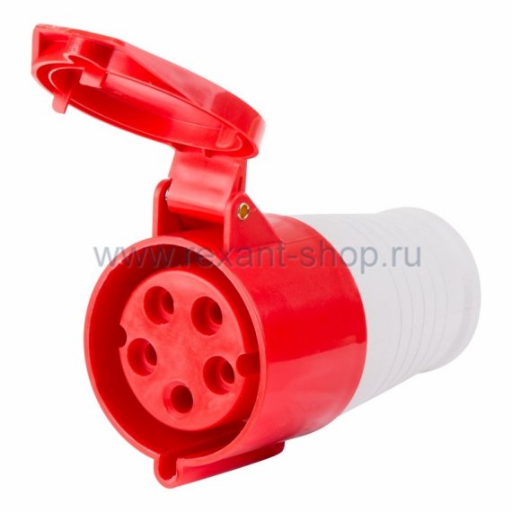 Фотография товара 'Rexant Розетка 225 переносная 3Р+РЕ+N 32А 380В IP44 11-8923'