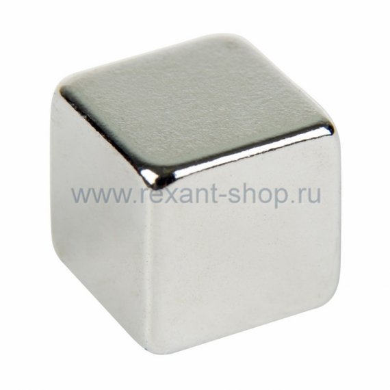 Фотография товара 'Rexant Неодимовый магнит куб 8х8х8 мм 72-3208'