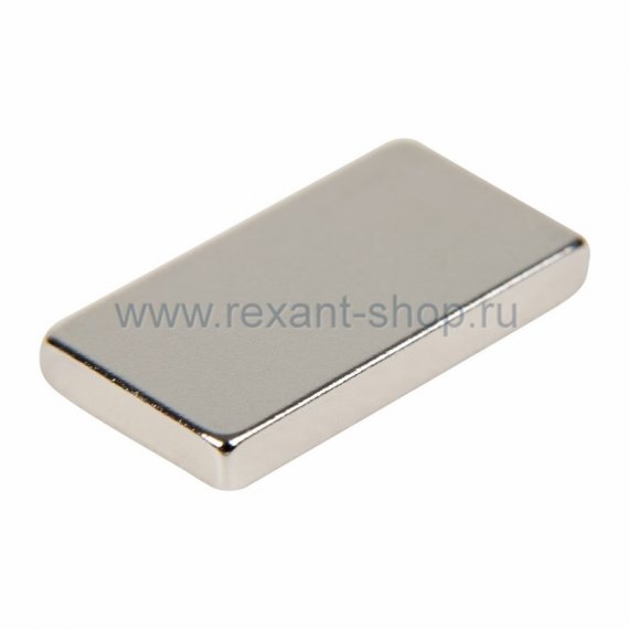 Фотография товара 'Rexant Неодимовый магнит пластина 15х8х2мм 72-3403'