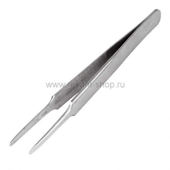 Фотография товара 'Rexant Пинцет прямой с закругленными концами 12-0377'