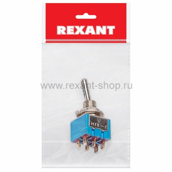 Фотография товара 'Rexant Тумблер 250V 3А (6c) 36-4020-1'