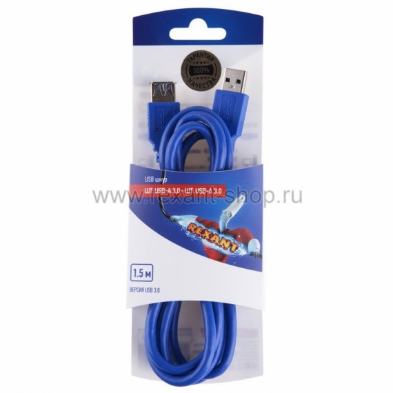 Фотография товара 'Rexant Шнур USB A 3.0, 06-3159'