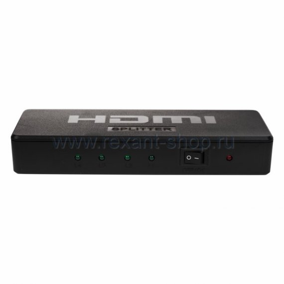 Фотография товара 'Rexant Делитель HDMI 1x4 пластиковый корпус 17-6952'