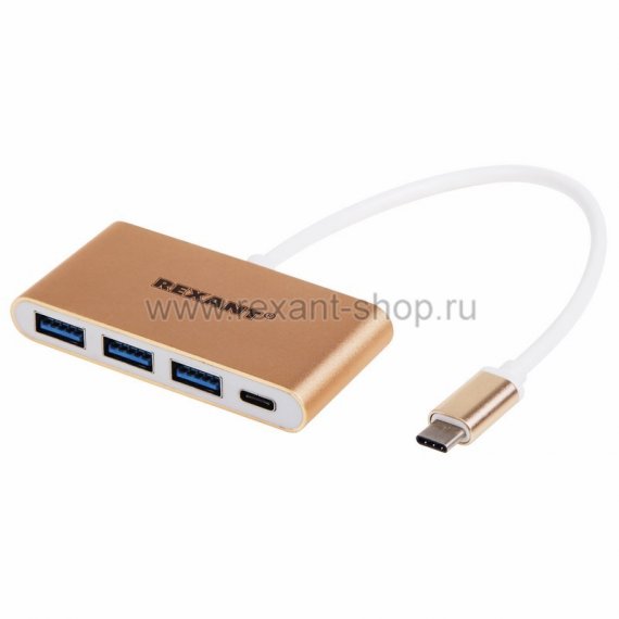 Фотография товара 'Rexant Разветвитель USB 3.1 Type-C на 4 порта 18-4141'