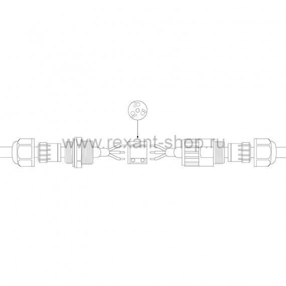Фотография товара 'Rexant Соединитель кабельный IP68 07-5905-8'