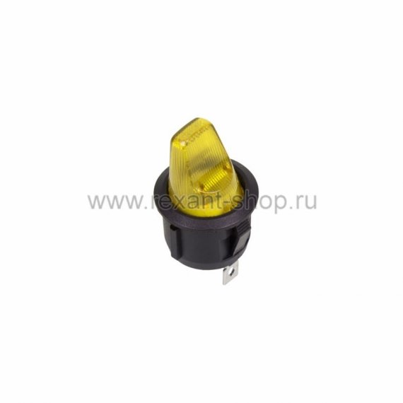 Фотография товара 'Rexant Выключатель клавишный круглый 250V 6А (3с) 36-2602'