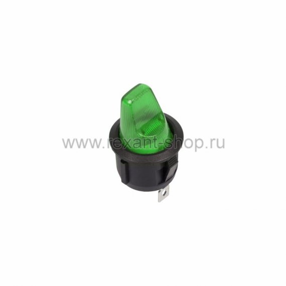 Фотография товара 'Rexant Выключатель клавишный круглый 250V 6А (3с) 36-2603'