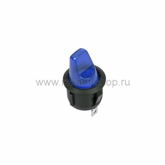 Фотография товара 'Rexant Выключатель клавишный круглый 250V 6А (3с) 36-2601'