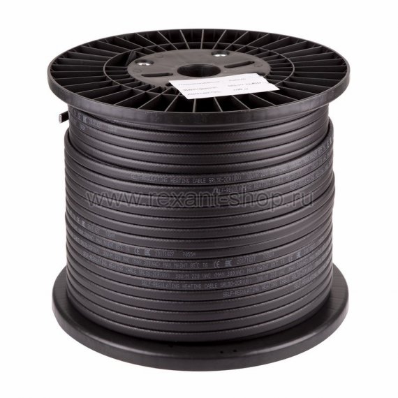 Фотография товара 'Rexant Саморегулирующийся греющий кабель SRL 30-2CR (UV) 51-0636'