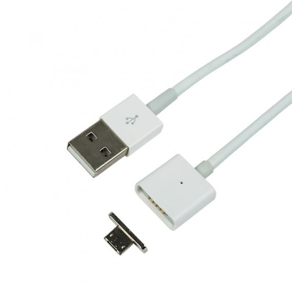 Фотография товара 'Rexant 18-0011-9 Кабель USB-A – micro USB, 1А, со съемным магнитным штекером'