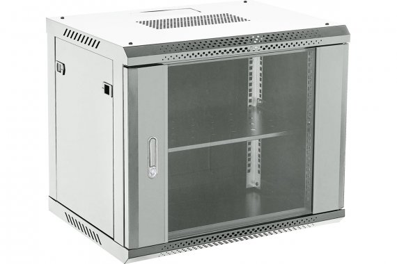 Фотография товара 'Rexant 04-0954-111 Шкаф телекоммуникационный настенный 19" 9U 550×400мм'