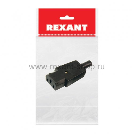 Фотография товара 'Rexant Сетевой штекер на шнур (пакет БОПП) , 11-0004-9'