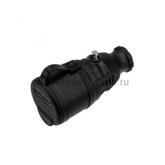Фотография товара 'Rexant Розетка переносная влагозащищенная с крышкой, 16 А, IP44, 111-004'