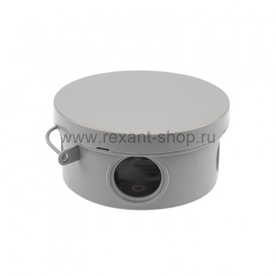 Фотография товара 'Rexant Коробка распаячная ОУ, D 85х40мм, IP54 (УПр 85/40.1.3) , 28-3009'