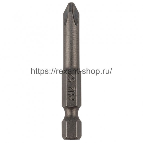 Фотография товара 'Rexant Бита PH2*50 мм для шуруповерта сталь S2, 92-0415'