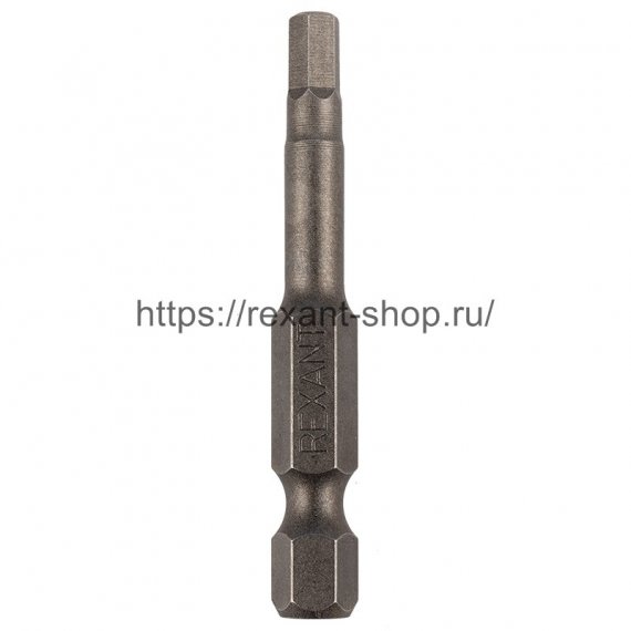 Фотография товара 'Rexant Бита шестигранная HEX-4*50 мм для шуруповерта сталь S2, 92-0422'