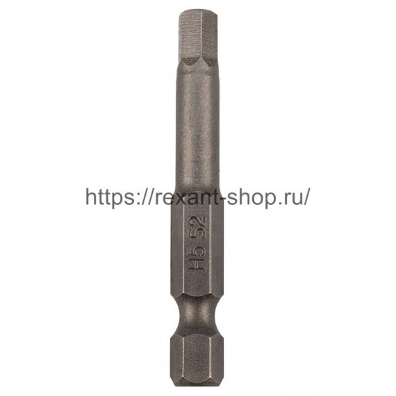 Фотография товара 'Rexant Бита шестигранная HEX-5*50 мм для шуруповерта сталь S2 , 92-0423'