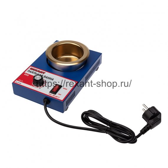 Фотография товара 'Rexant Паяльная ванна , модель R80, 250 Вт, ? 80 мм, 200-480 °C, 09-9050'