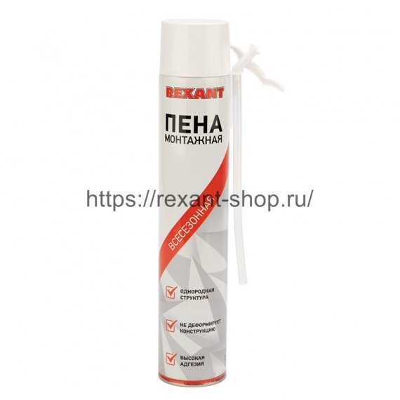 Фотография товара 'Rexant Пена монтажная всесезонная с трубочкой 50 л, 89-0905'