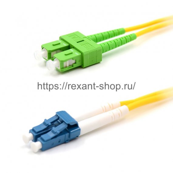 Фотография товара 'Rexant Патч-корд оптический переходной (SM), 9/125 (OS2), LC/UPC-SC/APC, (Duplex), PVC, 50-2476-1'