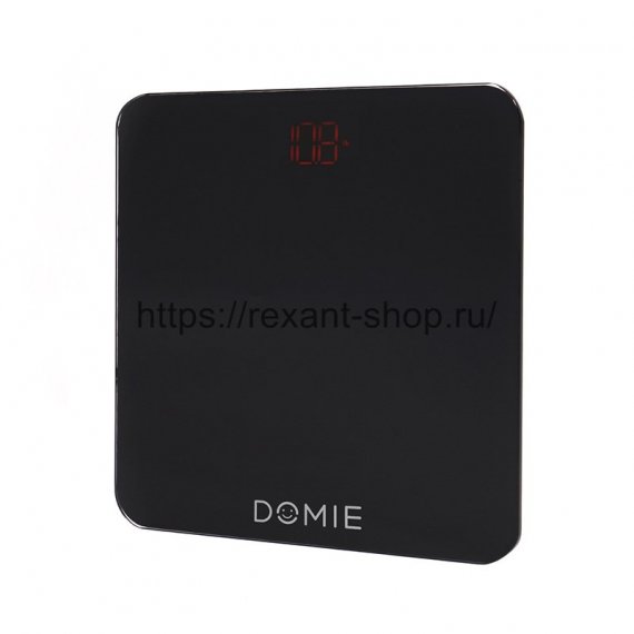 Фотография товара 'Rexant Весы электронные DOMIE с функцией Bluetooth подключения, до 180 кг, с цифровым дисплеем, DM-01-101'