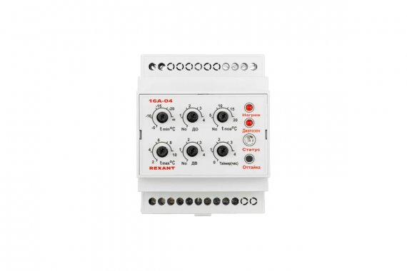 Фотография товара 'Rexant 51-0829 Терморегулятор (метеостанция) TermoStat 16A-04 (на DIN-рейку)'
