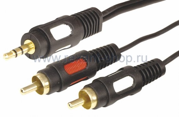 Фотография товара 'Rexant Шнур 3.5 Stereo Plug - 2RCA 17-4232'